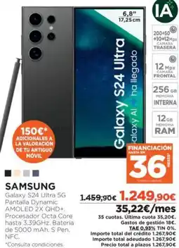 El Corte Inglés SAMSUNG Galaxy S24 Ultra 5G oferta