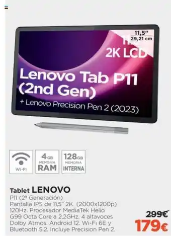 El Corte Inglés Tablet LENOVO oferta