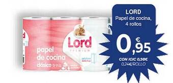 CashDiplo Lord Papel De Cocina 4 rollos oferta