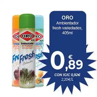 CashDiplo Oro Ambientador Fresh Variedades 405ml oferta