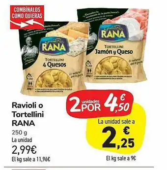 Carrefour Market Ravioli O Tortellini Rana 250g oferta