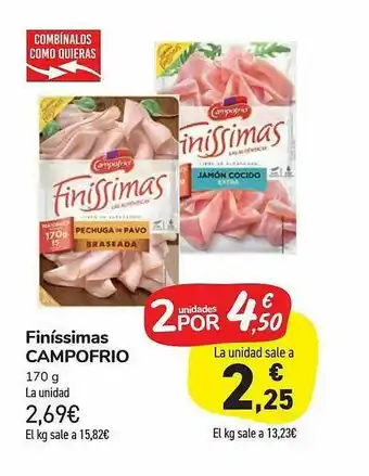 Carrefour Market Finíissimas Campofrio 170g oferta