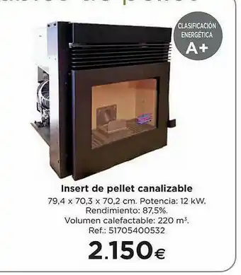 BriCor Insert De Pellet Canalizable oferta