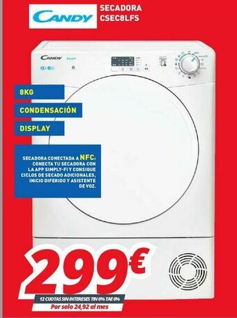 Mi electro Secadoras candy oferta