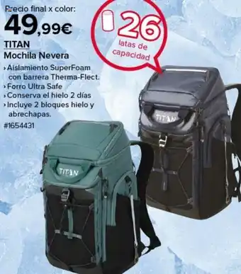 Costco TITAN Mochila Nevera oferta