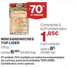Supercor MINI SANDWICHES TOP LIDER oferta
