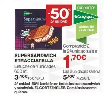 Supercor SUPERSANDWICH STRACCIATELLA oferta