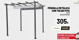 Brico Depôt PÉRGOLA METÁLICA CON TOLDO PITA oferta