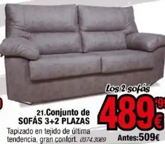 Rapimueble .Conjunto de SOFÁS 3+2 PLAZAS oferta