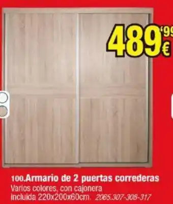 Rapimueble Armario de 2 puertas correderas oferta