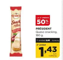 Alimerka PRÉSIDENT Queso snacking, oferta