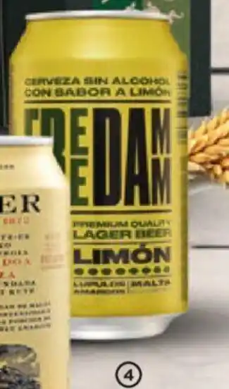Alimerka FREE DAMM Cerveza sin alcohol al limón, oferta