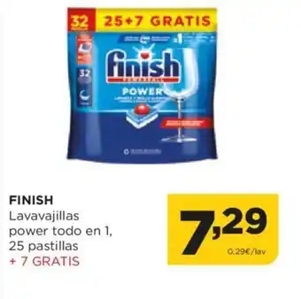Alimerka FINISH Lavavajillas power todo en 1, oferta