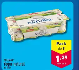 ALDI MILSANIⓇ Yogur natural oferta