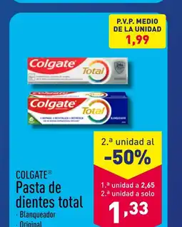 ALDI COLGATE® Pasta de dientes total oferta