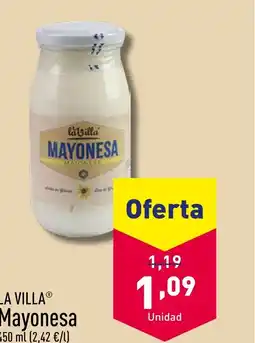ALDI LA VILLAⓇ Mayonesa oferta