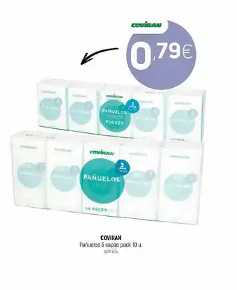 Coviran Coviran Pañuelos 3 Capas pack 10u oferta