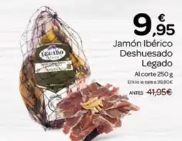 Supermercados El Jamón Jamón Ibérico Deshuesado Legado Al corte 250 g oferta