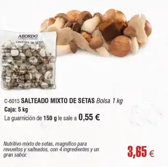 Abordo SALTEADO MIXTO DE SETAS oferta