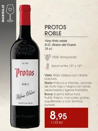 Supermercados Plaza PROTOS ROBLE oferta