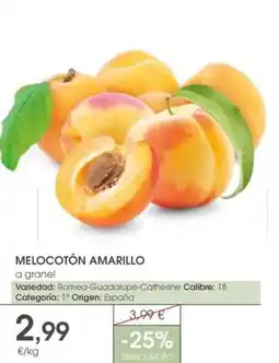 Supermercados Plaza MELOCOTÓN AMARILLO oferta