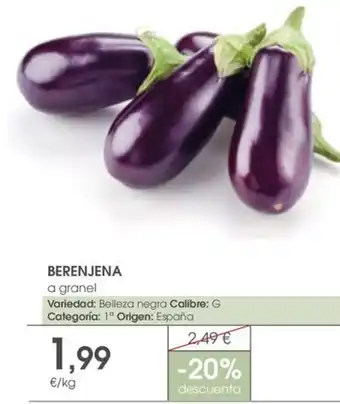 Supermercados Plaza BERENJENA oferta