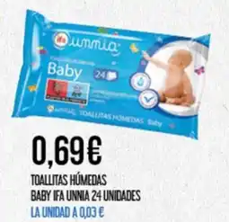 Claudio TOALLITAS HÚMEDAS BABY IFA UNNIA 24 UNIDADES oferta
