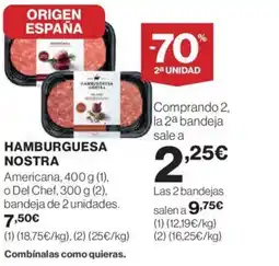 Hipercor HAMBURGUESA NOSTRA oferta