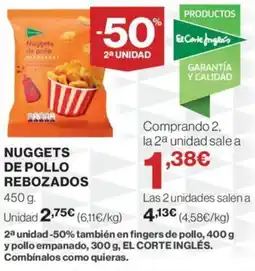 Hipercor NUGGETS DE POLLO REBOZADOS oferta