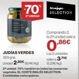 Hipercor JUDÍAS VERDES oferta