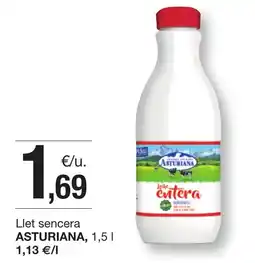BonpreuEsclat Llet sencera ASTURIANA, 1,5 | oferta