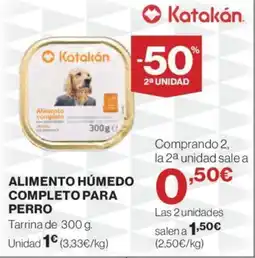 Hipercor ALIMENTO HÚMEDO COMPLETO PARA PERRO oferta