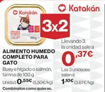 Hipercor ALIMENTO HUMEDO COMPLETO PARA GATO oferta