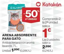 Hipercor ARENA ABSORBENTE PARA GATO oferta