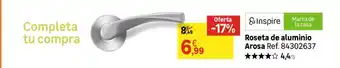Leroy Merlin Roseta de aluminio Arosa Ref. 84302637 oferta