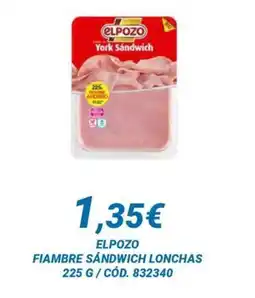 Dialsur Cash & Carry ELPOZO FIAMBRE SANDWICH LONCHAS oferta