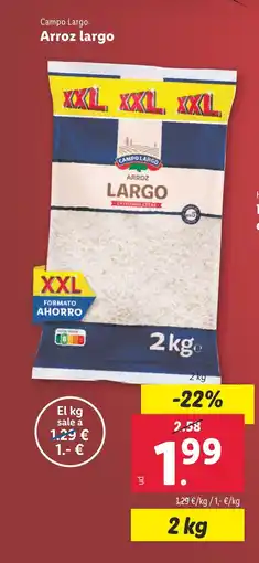 Lidl Arroz largo oferta