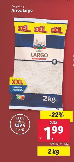 Lidl Arroz largo oferta