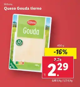 Lidl Queso Gouda tierno oferta
