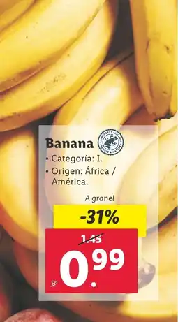 Lidl Banana oferta