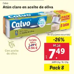Lidl Atún claro en aceite de oliva oferta