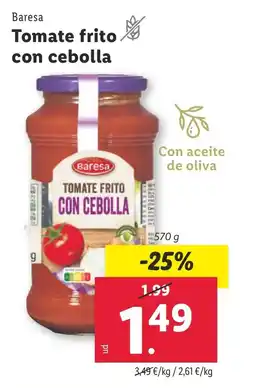 Lidl Tomate frito con cebolla oferta