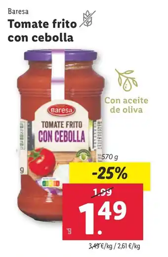 Lidl Tomate frito con cebolla oferta