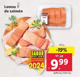 Lidl Lomos de salmón oferta