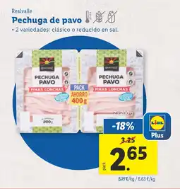 Lidl Pechuga de pavo oferta