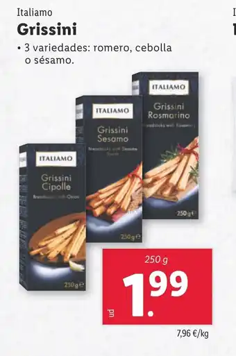 Lidl Grissini oferta