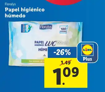 Lidl Papel higiénico húmedo oferta