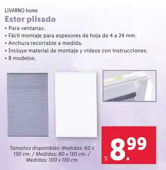 Lidl Estor plisado oferta