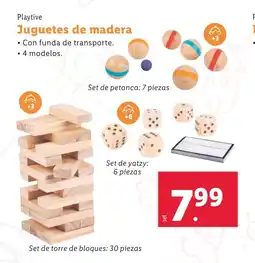 Lidl Juguetes de madera oferta