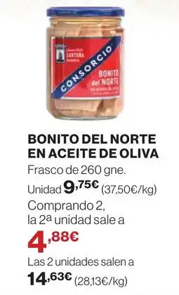 El Corte Inglés BONITO DEL NORTE EN ACEITE DE OLIVA oferta